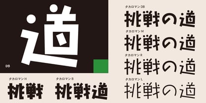 Takaroman Font Poster 2